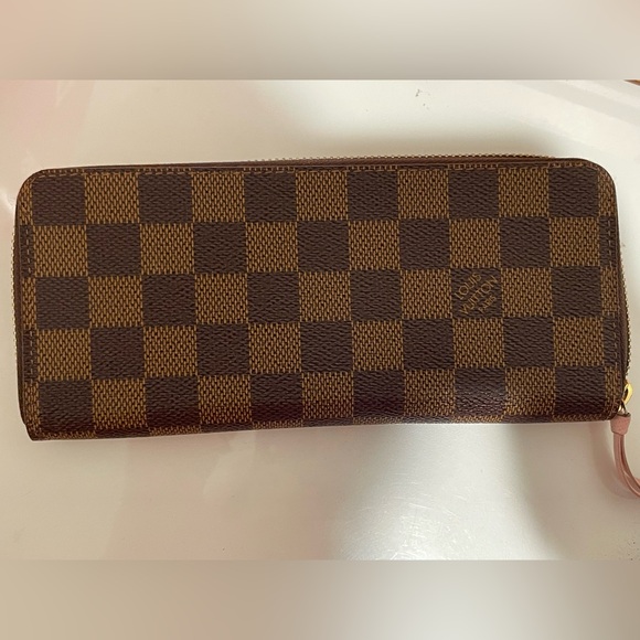 Louis Vuitton Clemence Wallet Rose Ballerine Damier Ebene - Picture 2 of 4